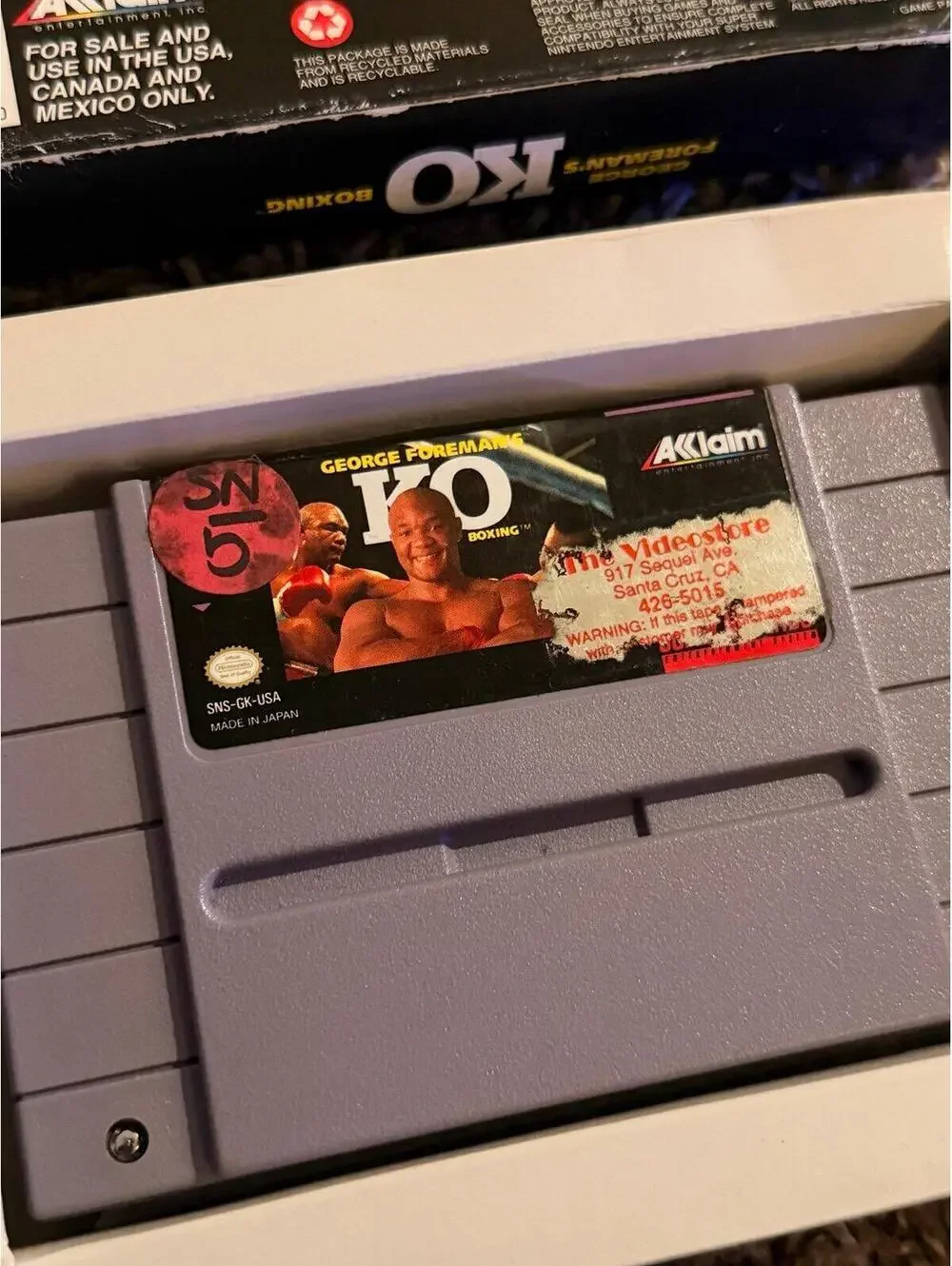 George Foreman‘s KO boxing for Super Nintendo